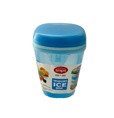 Snips Joghurt Eisbox Kühlbehälter BPA frei Kunststoff mit Löffel & Eis Pa