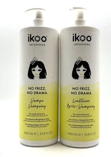 Ikoo No Frizz No Drama Shampoo & Conditioner 33.8 oz Duo