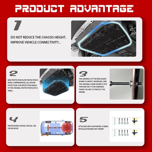 Protectores contra salpicaduras de motor delanteros para Hyundai Sonata 2016-2018 - Imagen 7 de 11