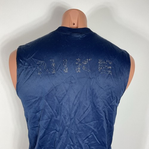 Nike Youth BLUE SPELL OUT Jersey XL (18-20) swoosh VTG 90s USA MADE Gray Tag - Picture 6 of 10