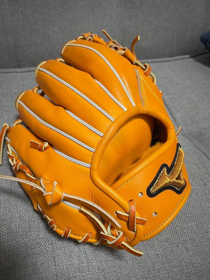 MIZUNO - モリヤンヤン様 Mizuno Pro Orange Leather Softball Glove (Shinya Miyamoto