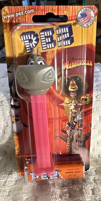 PEZ DreamWorks Madagascar Movie GLORIA 5.9 Short Card New m44