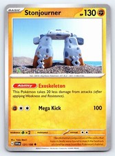 Stonjourner 121/198 Uncommon Scarlet & Violet Pokemon Card - NM Near Mint