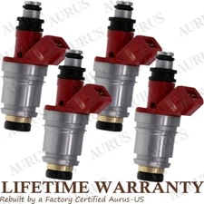 x4 OEM Hitachi/Jecs NEW Fuel Injector for 1990-1995 Nissan D21 Pickup 2.4 JS21-1