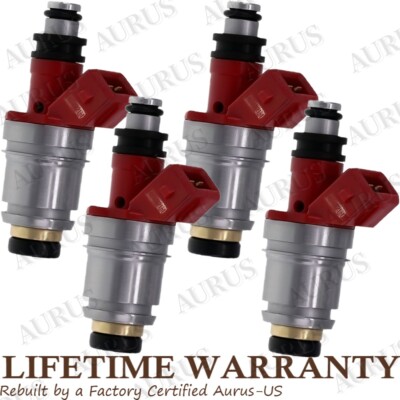 x4 OEM Hitachi/Jecs Fuel Injector for 1990-1995 Nissan D21 Pickup 2.4 JS21-1