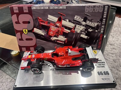 最終お値下げ！！HOT WHEELS シューマッハ Ferrari(1/18) 1/18 HOTWHEELS Ferrari F1 M.Schumacher ALL-TIME POLE