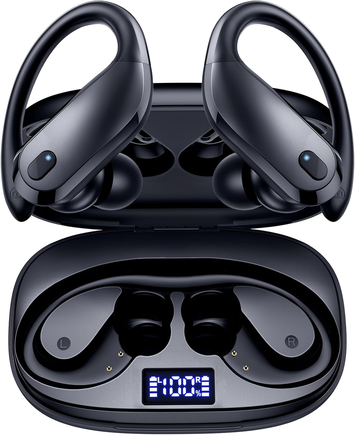 Wireless Earbuds Bluetooth Headphones over Ear Buds 90H Playback IPX7 Waterproof-image