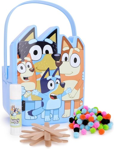 Bluey & Bingo Secchiello Artigianale Colorazione Attività Gioco Set Giocattolo - Foto 6 di 7