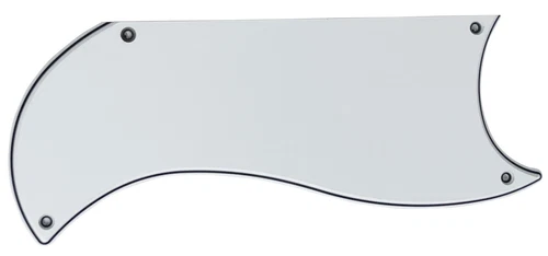 3 Ply White Pickguard Guitar Parts For Gibson SG Custom 3 Pickup Style