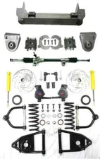 22" Inside Frame Rail Mustang II Manual Front End Suspension Kit IFS 2" Drop