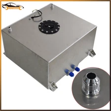 Universal level Sender 15 Gallon Polished Aluminum Racing Drift Fuel Cell Tank