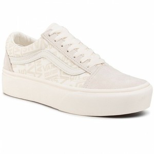 vans old skool platform white snake