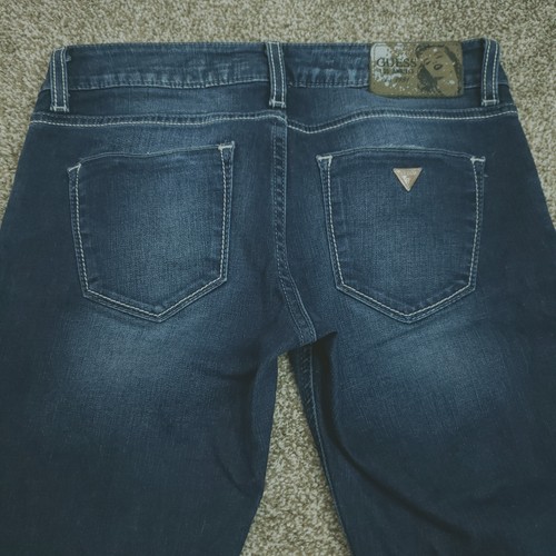 Guess Jeans Damen 27 (28 Bx29L) blau BEVERLY SCHLANKES BEIN Stretch Stretch Knöchel Reißverschluss - Bild 18 von 23