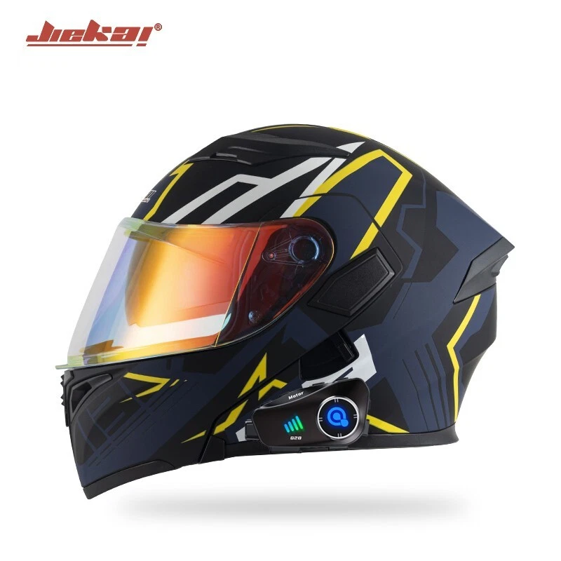 Built-in Bluetooth 2025 NEW Motorbike Dashcam Helmet Dual visor Flip up helmet - image 3 of 4