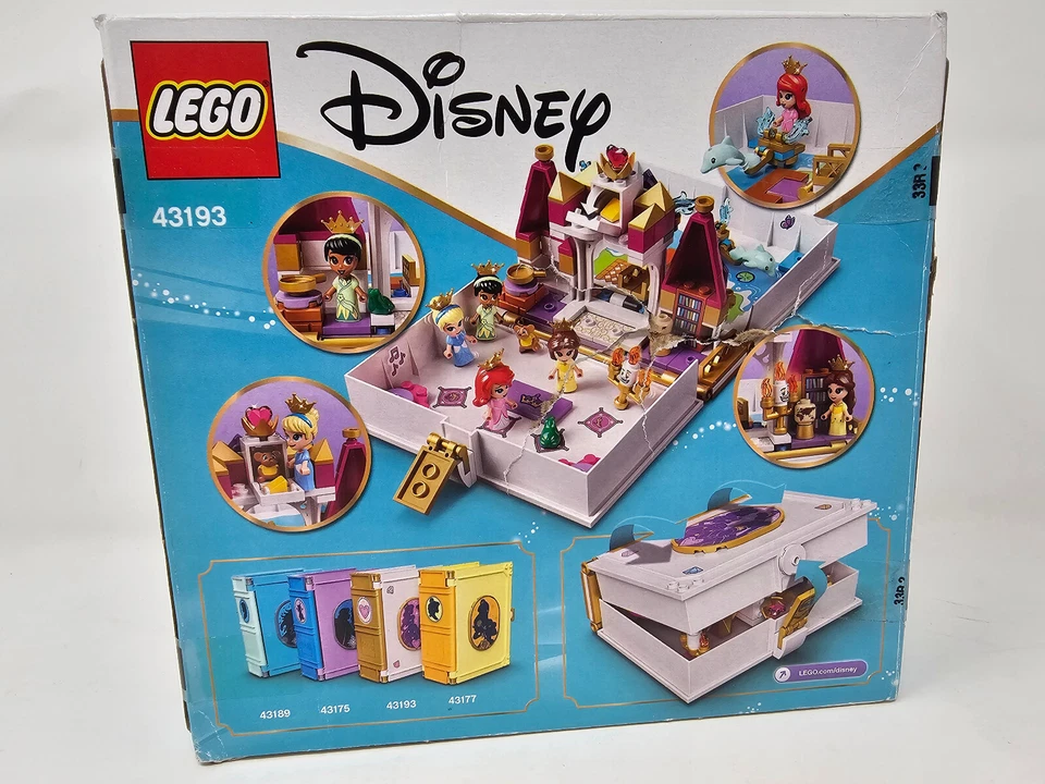 LEGO 43193 Disney Ariel, Belle, Cinderella Tiana's Storybook New in Damaged Box - Image 2 of 4