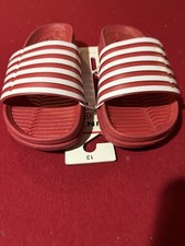 NWT kids Hunter slides size 13 red