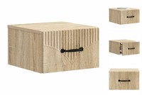 Nachttisch HäNgend Nachtschrank Nachtkommode Sonoma-Eiche 34,5X33X20 Cm