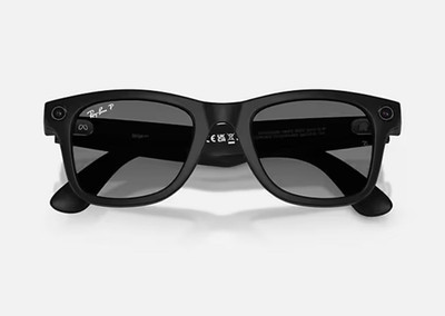 Ray-Ban Meta Smart Glasses Black w/ Case & Box, Bluetooth Wi-Fi BRAND NEW 