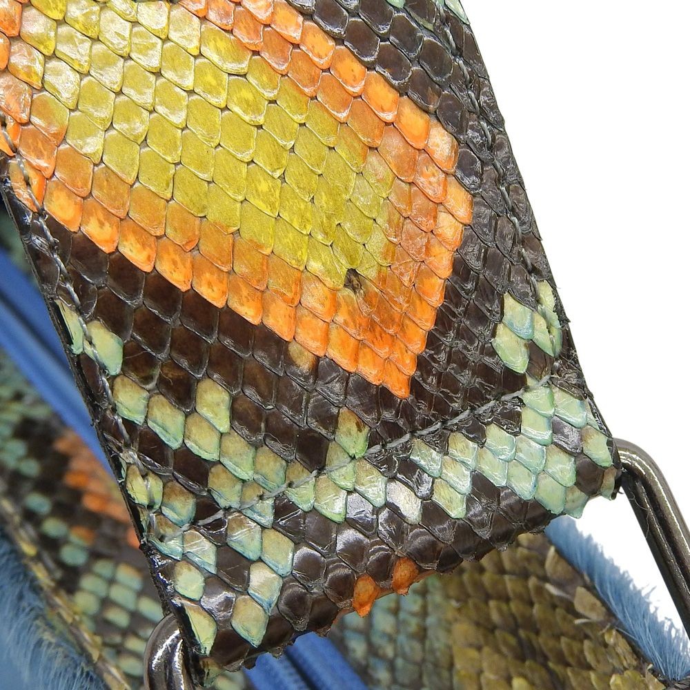 Givenchy Python 2Way Bag Blue Multi-Color Leather… - image 7