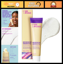 Moisturizing Mineral Sunscreen SPF 30 - Hydrating, Fragrance-Free, No White Cast