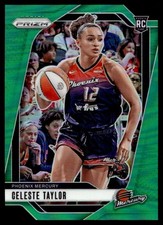 2024 Panini Prizm WNBA #48 Celeste Taylor Green Prizms
