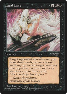 Fatal Lore - Alliances (48/199) - MTG Rare Sorcery