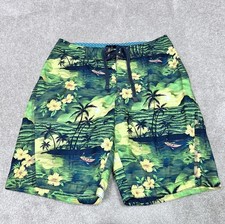 Old Navy Board Shorts Men  s Multicolored Floral Drawstring Size Medium