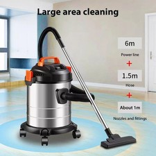 2000W 3-in-1 Wet Dry Blow Cylinder Vacuum Cleaner, 20L Large Capacity 18000Pa St