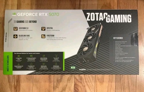 NEW NVIDIA GeForce RTX 5070 12GB GDDR6 Sealed Fast Shipping Trusted Seller - Afbeelding 2 van 2