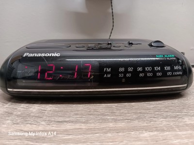 Panasonic RC-6088 AM/FM Dual Alarm Clock Radio Red LED Works | eBay
