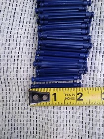 30 Knex Red Rods 5-1/8" & 50 Blue Rods 2 1/4" - Standard K'nex Parts Lot