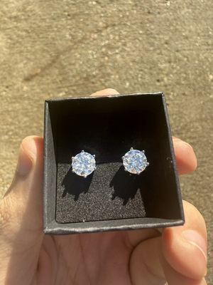 #ad #ad Certified 2 Ct Real Lab Grown Diamond Stud Earrings Platinum D VVS2 $249.95