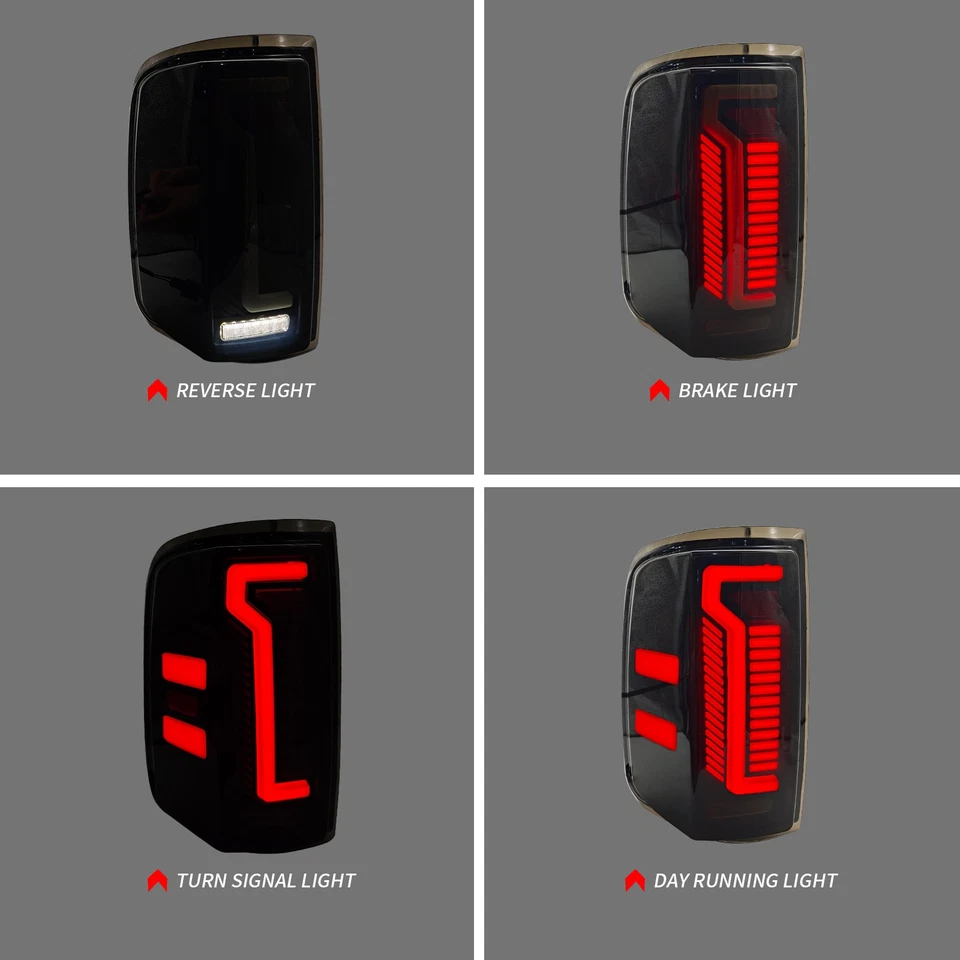 For 2004-2008 Ford F-150 F150 LED Tail Lights Turn Signal Lamps Running Lights - Imagem 2 de 4