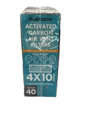 40 ct Luxoton Activated Carbon 4x10 Air Vent Filters For House Registers 40 Pack