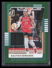 Aaliyah Edwards 2025 Donruss WNBA #36 Jersey Series Green #/30