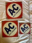 AC Chalmers vintage porcelain sign