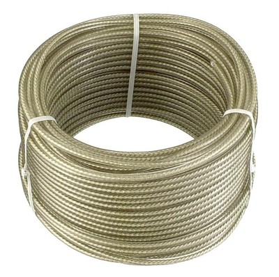 Connex Drahtseile - 3 mm x 30 m - beige - kunststoffummantelt -