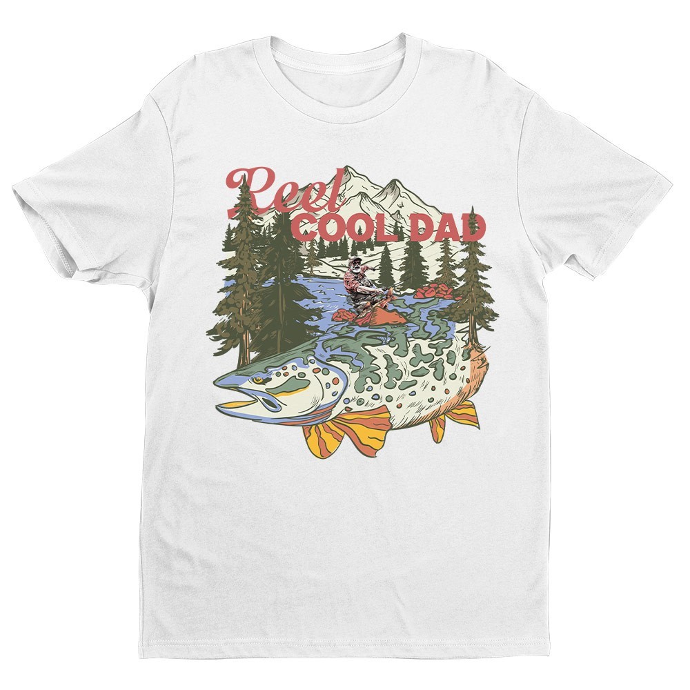 Retro Reel Cool Dad Unisex T-shirt | Father's Day Fishing Gi