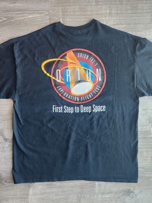 NASA Official Orion EFT-1 Exploration Flight Test Men's Black T-Shirt 2XL