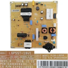 Power Supply EAX68284301 (1.6) REV1.0, LG 55UM7400PLB