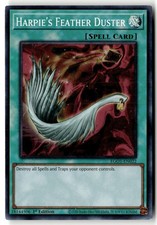 Harpie's Feather Duster EGO1-EN022 Super Rare Yu-Gi-Oh 1st Edition LP