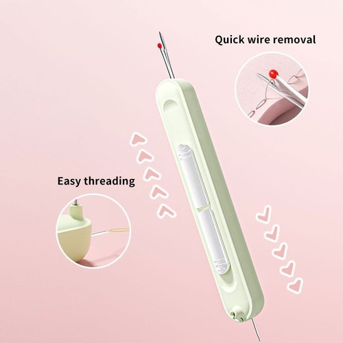 2 In 1 Needle Threader Seam Ripper Double-End Sewing Tool DIY Cross Stitch Craft - Picture 7 of 24