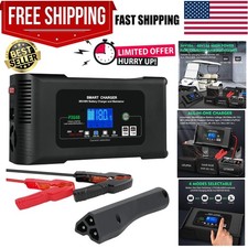 48v EZ-GO RXV TXT Golf Cart Battery Charger, 48V Lithium Lifepo4 Lead-Acid AG...