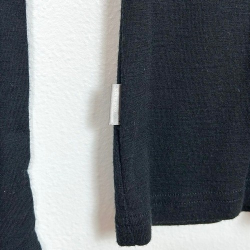 Ice Breaker Body Fit Basics 200 Women’s Wool Long Sleeve Top Black Medium - Picture 4 of 7