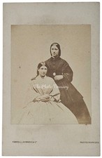 CDV PRETTY LADIES IN LARGE SLEEVE DRESSES FASHION CUNDALL DOWNES & CO LONDON