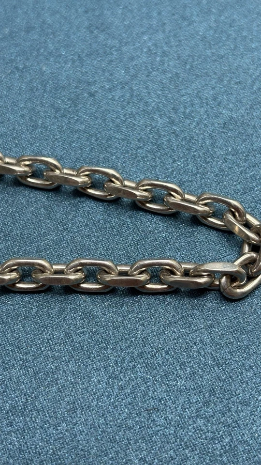 Colar de corrente de cabo de prata esterlina 20” 6mm – polimento alto – robusto pesado 53g - Imagem 3 de 4