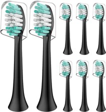 Replacement Brush Heads Compatible with Aquasonic Black Series - 8 Pack Electric