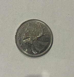 1986 Canada 25 Cent Queen Elizabeth II