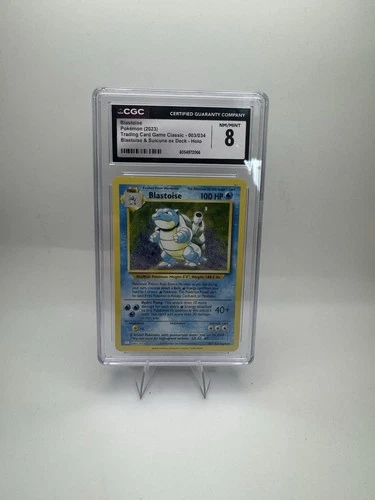 Blastoise 003/034 Trading Card Game Classic Holo CGC 8