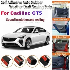Door Rubber Seal Strips Weather Draft Noise Reduction Kit c For Cadillac CT5